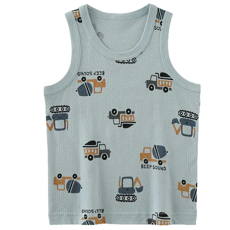 Baby's Cotton Graphic Vest for Boys Summer Wear - Image 6