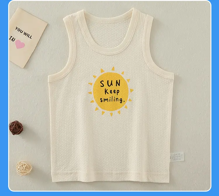 Baby's Cotton Graphic Vest for Boys Summer Wear — feature 14