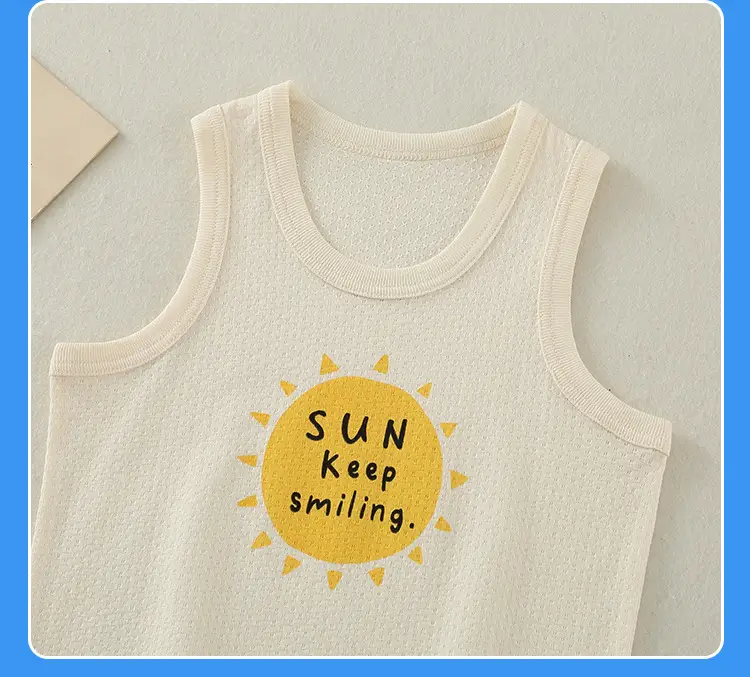 Baby's Cotton Graphic Vest for Boys Summer Wear — feature 15