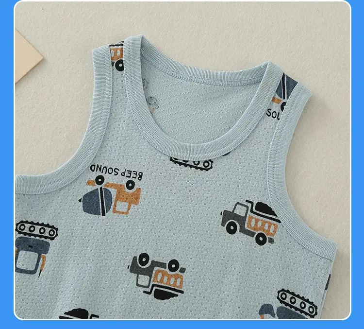 Baby's Cotton Graphic Vest for Boys Summer Wear — feature 18