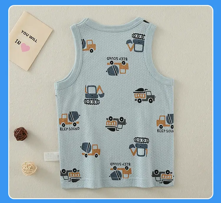 Baby's Cotton Graphic Vest for Boys Summer Wear — feature 20