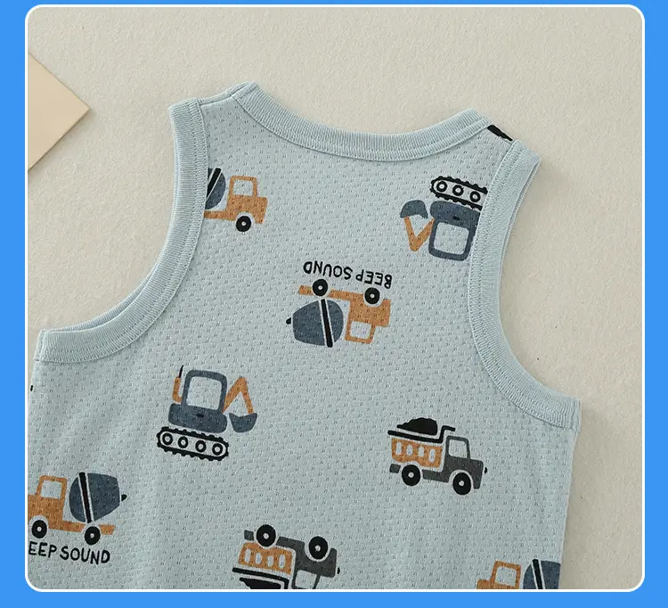 Baby's Cotton Graphic Vest for Boys Summer Wear — feature 21