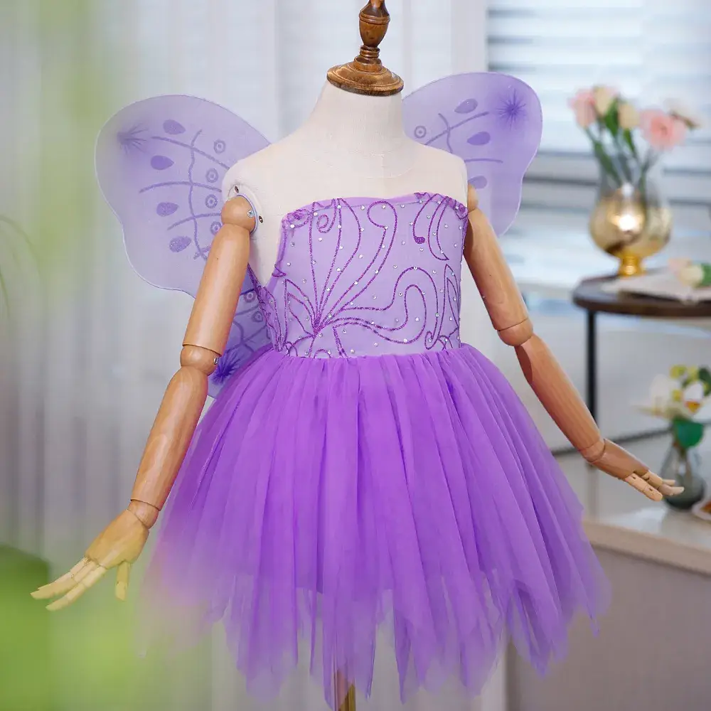 2023 Green Tinker Bell Sleeveless Girls Dress Medium — feature 19