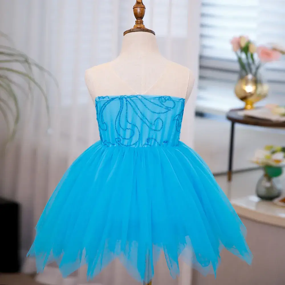 2023 Green Tinker Bell Sleeveless Girls Dress Medium — feature 6