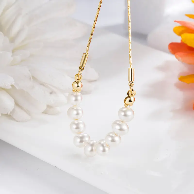 Freshwater Pearl Clavicle Necklace for Women — feature 5