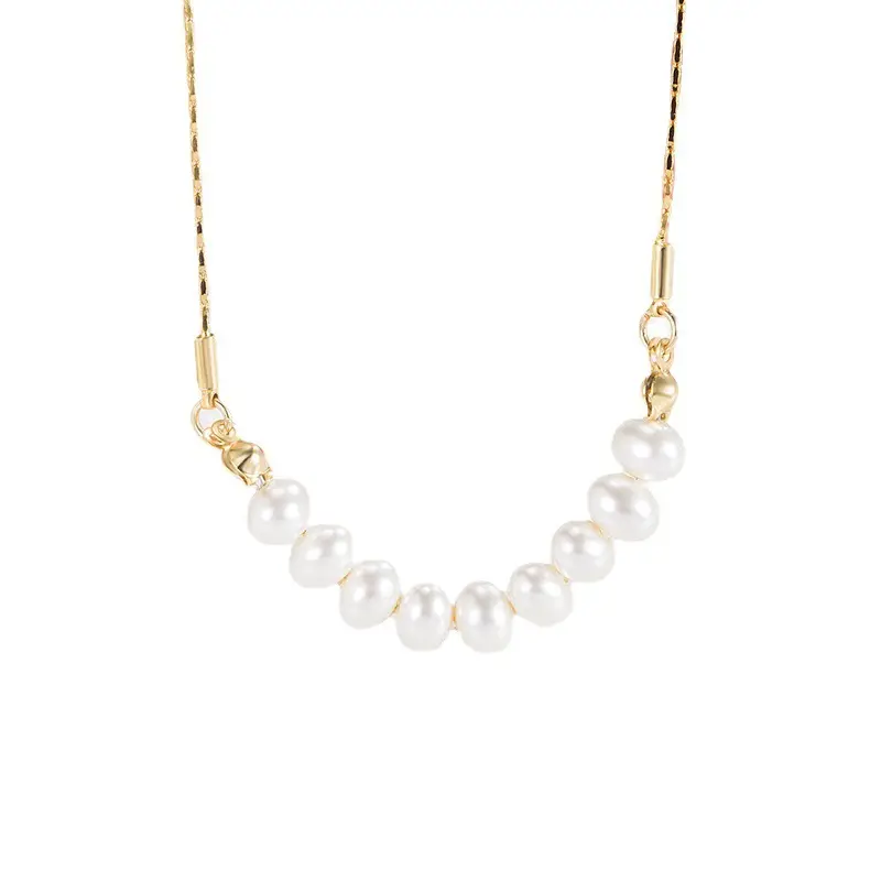 Freshwater Pearl Clavicle Necklace for Women — feature 6