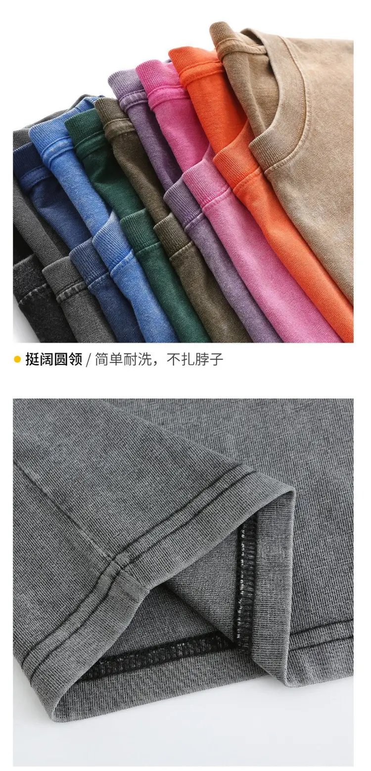 Men Grey Distressed Cotton T-Shirt Off-Shoulder Oversize — feature 10