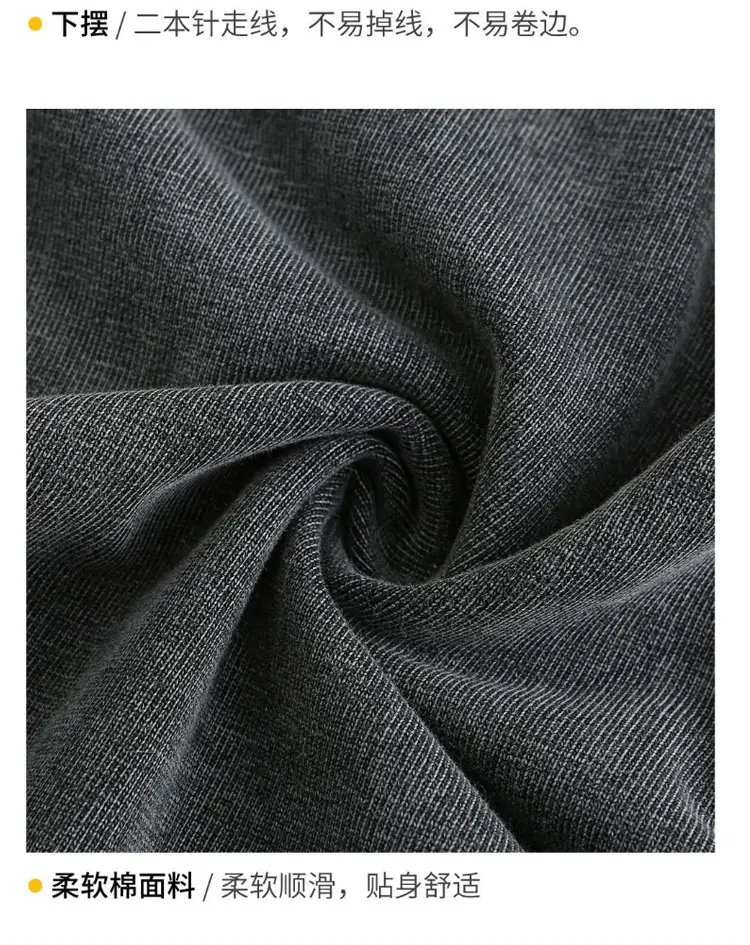 Men Grey Distressed Cotton T-Shirt Off-Shoulder Oversize — feature 11