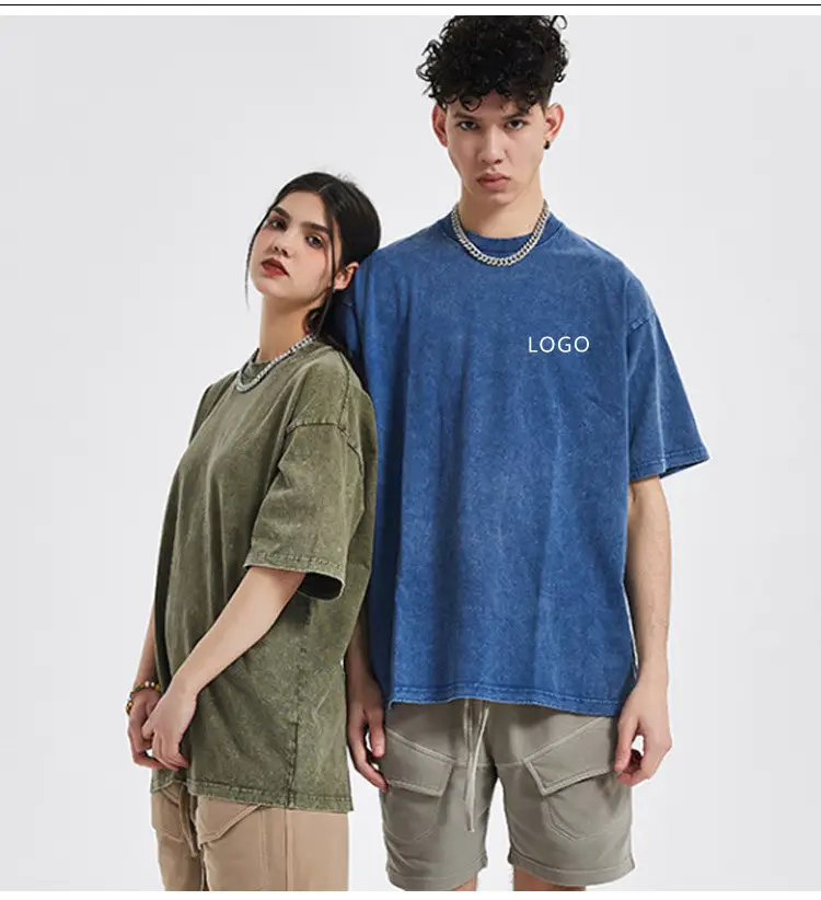 Men Grey Distressed Cotton T-Shirt Off-Shoulder Oversize — feature 2