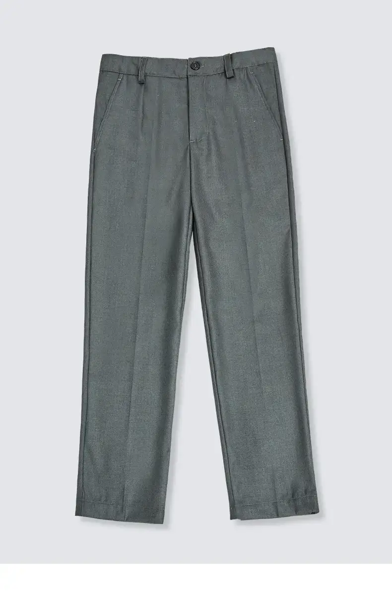 Boys Spring Autumn Suit Pants Dark Gray Navy Primary School Uniform Pants — feature 13