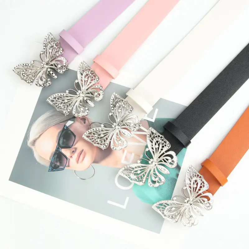 Alloy Butterfly Belt for Women with Rhinestone Design - Image 6