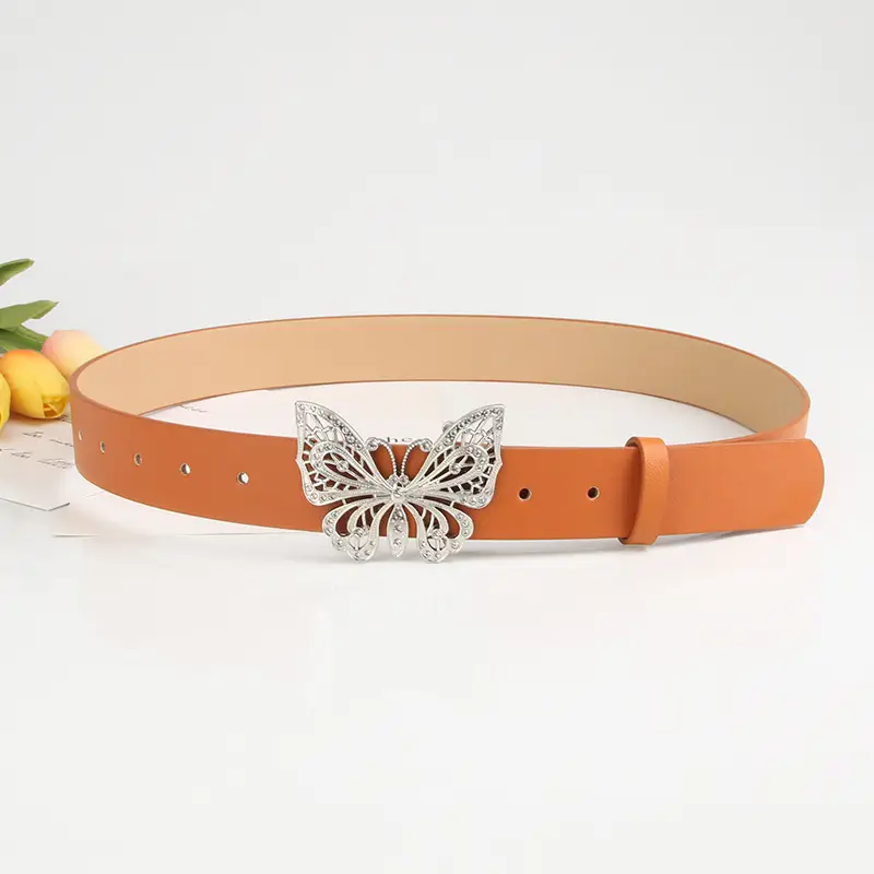 Alloy Butterfly Belt for Women with Rhinestone Design - Image 3