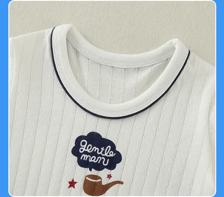 Boys Cotton Bear Print Summer T-Shirt — feature 19
