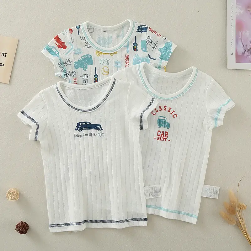 Japanese Classic Baby T-shirt White 2015 Cotton Summer - Image 2