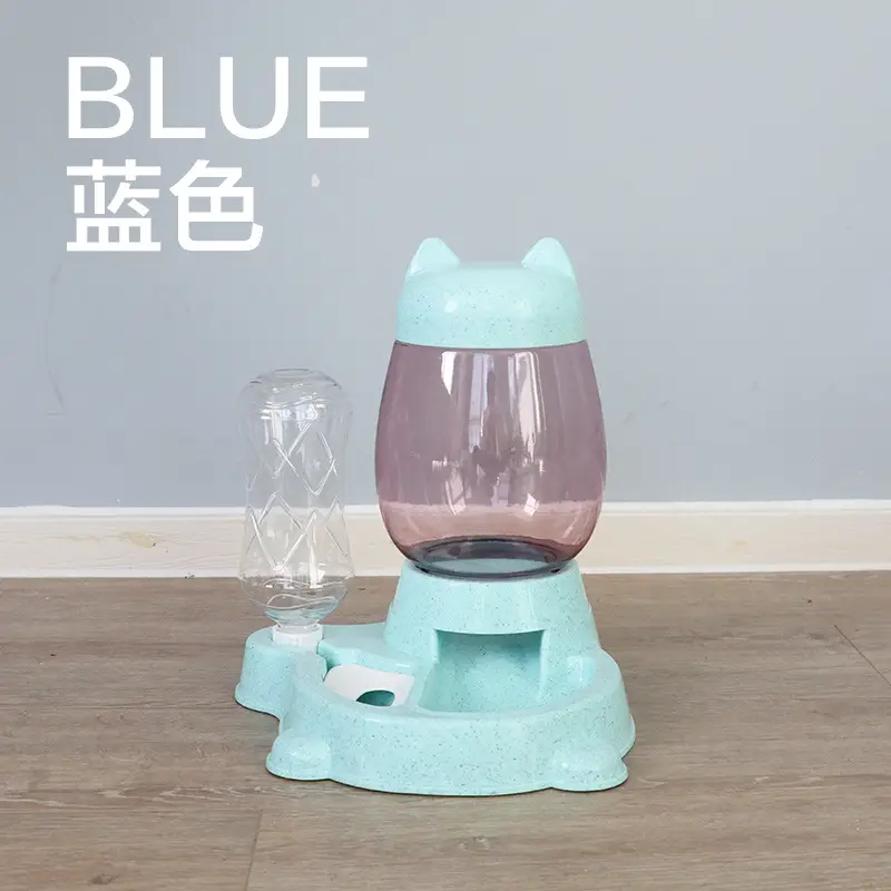 Cat Automatic Feeder Cat No Wet Mouth Automatic Drinker Dog Puzzle Press Type Large Capacity Feeder