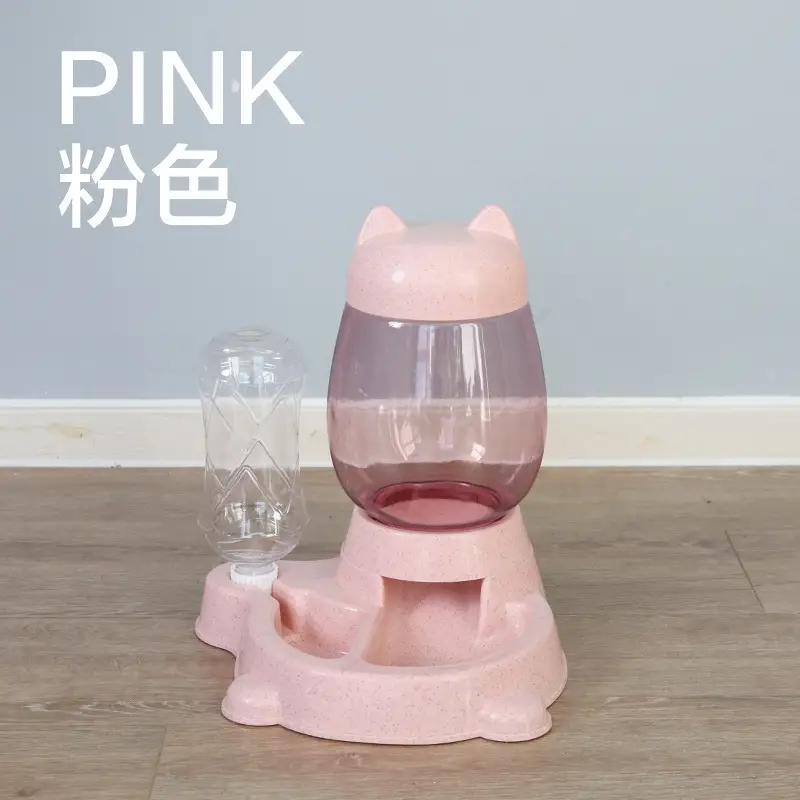 Cat Automatic Feeder Cat No Wet Mouth Automatic Drinker Dog Puzzle Press Type Large Capacity Feeder