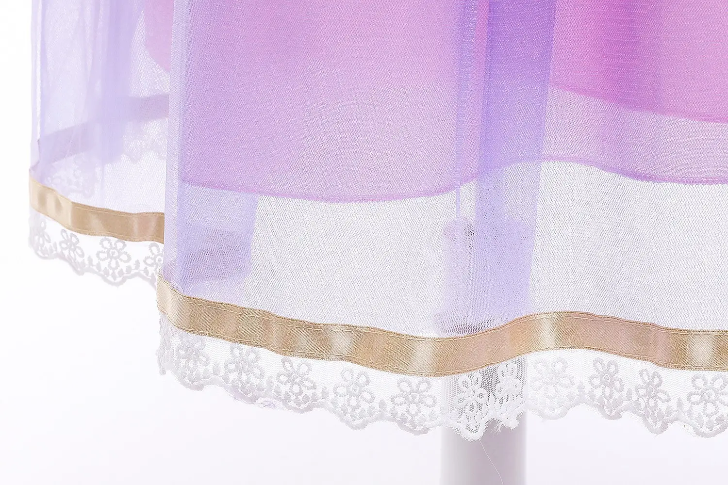 Purple Crossbody Rapunzel Dress for Girls with Crown & Gloves — feature 33