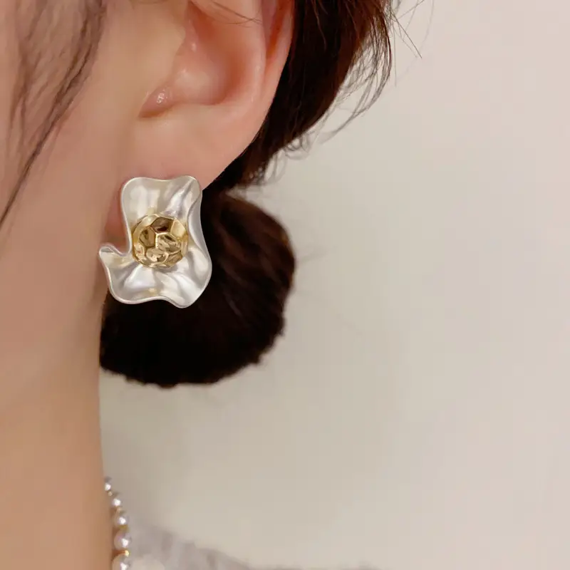 925 Silver Zircon Pearl Geometric Earrings — feature 14