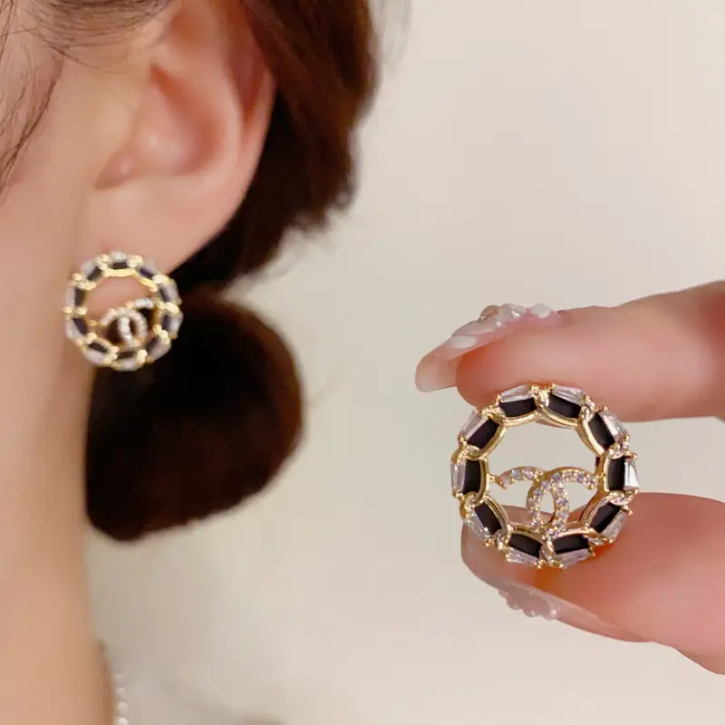 925 Silver Zircon Pearl Geometric Earrings — feature 32