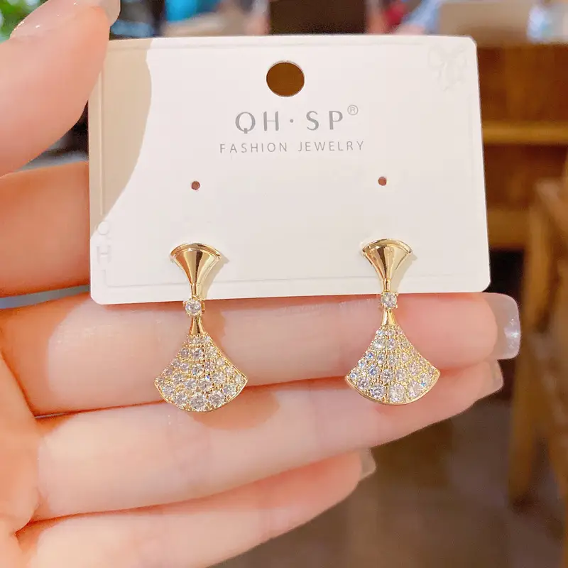 925 Silver Zircon Pearl Geometric Earrings - Image 18