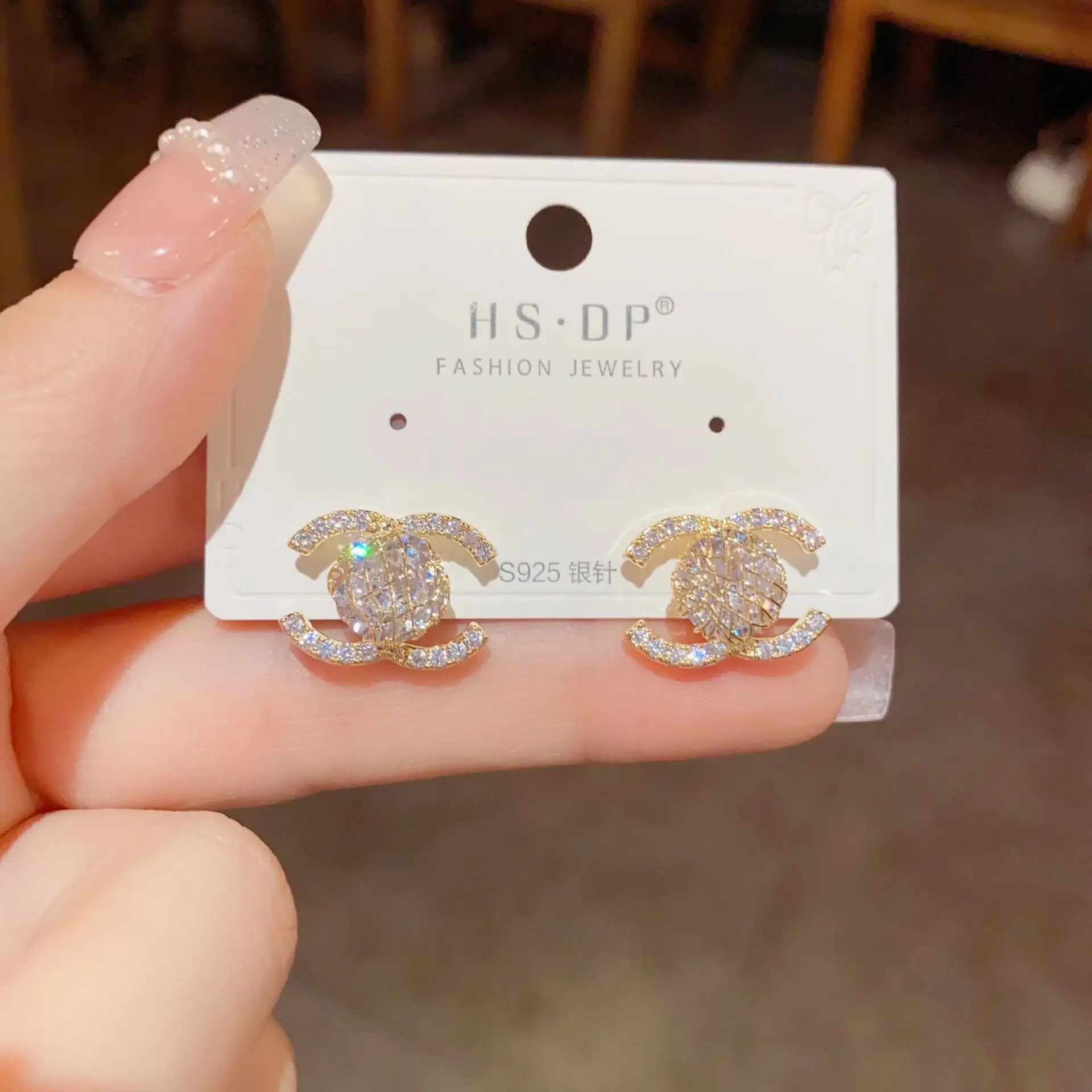 925 Silver Zircon Pearl Geometric Earrings — feature 29