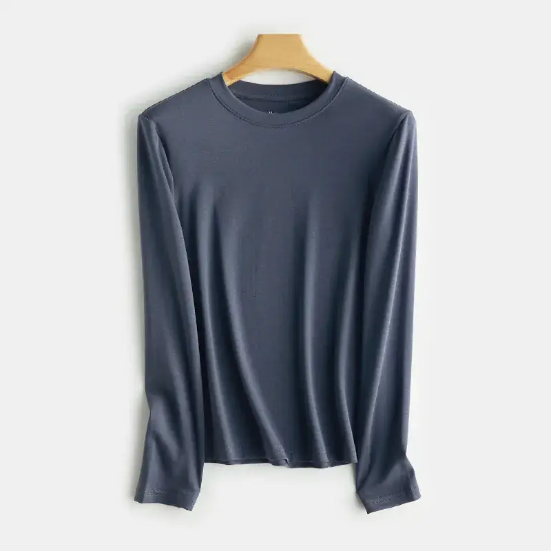 Women Cotton Moisture Absorbent Long Sleeve Top