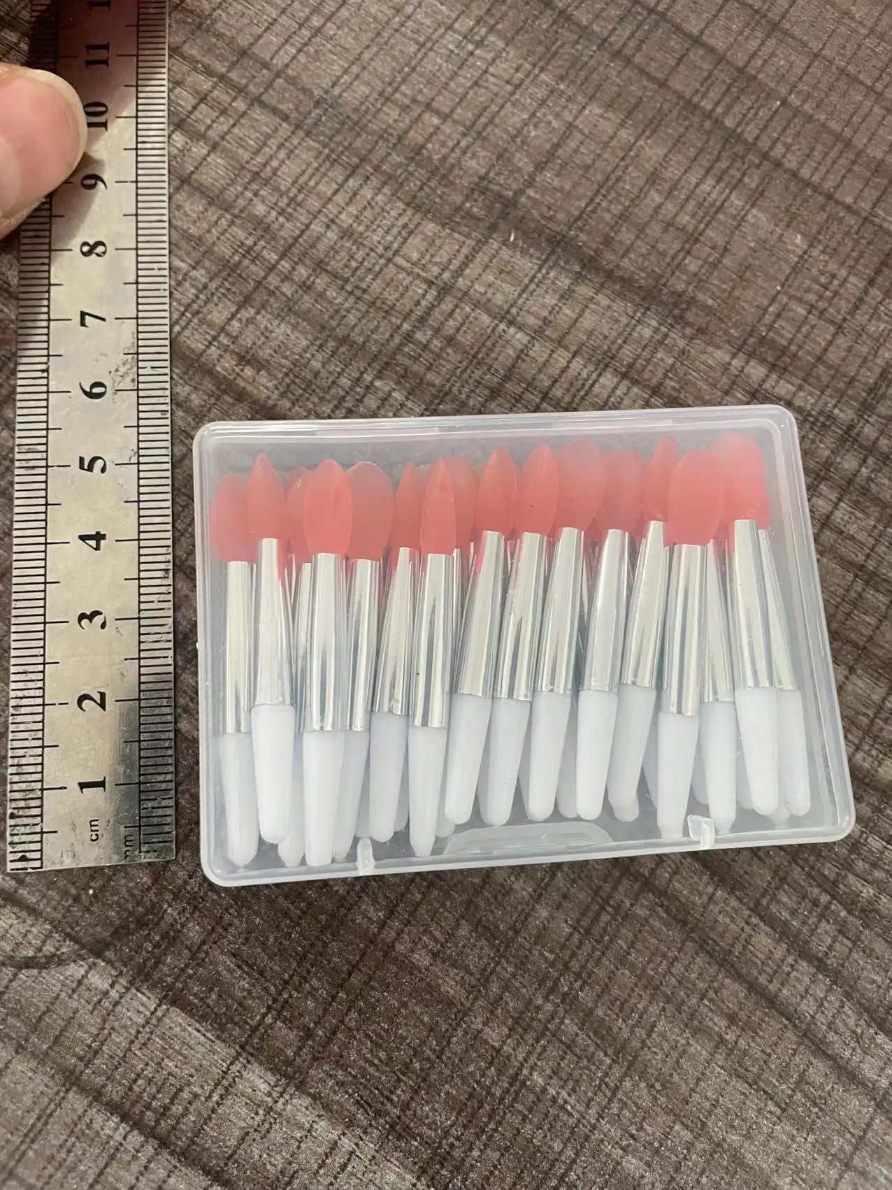 Silicone Lip Brush with Sequins, Pink, Portable — feature 21
