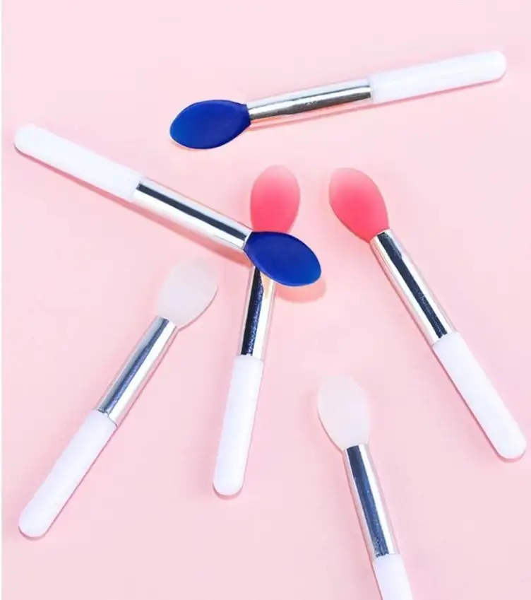 Silicone Lip Brush with Sequins, Pink, Portable — feature 9
