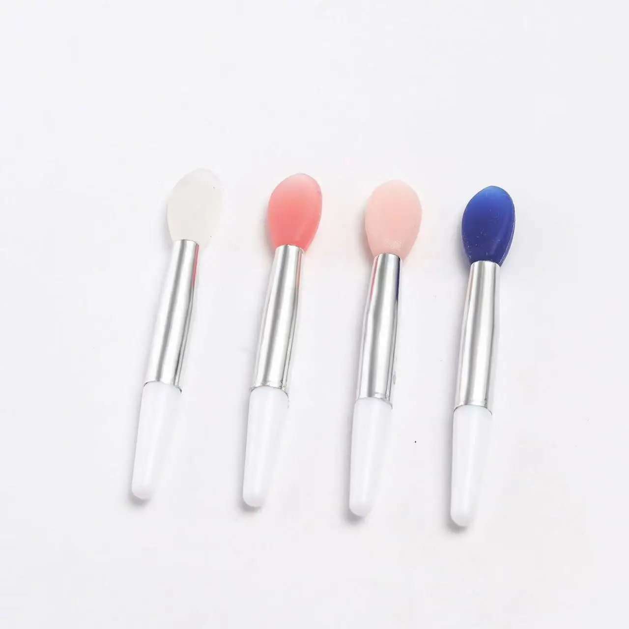 Silicone Lip Brush with Sequins, Pink, Portable