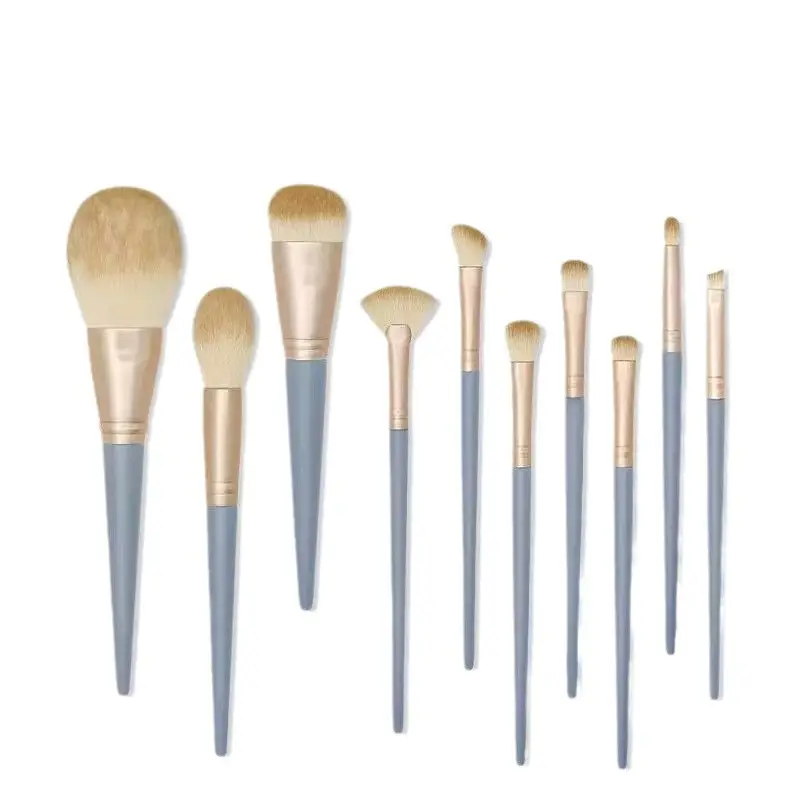 10-Piece Makeup Brush Set for Blush, Concealer, Eye Shadow & Contour - Image 6