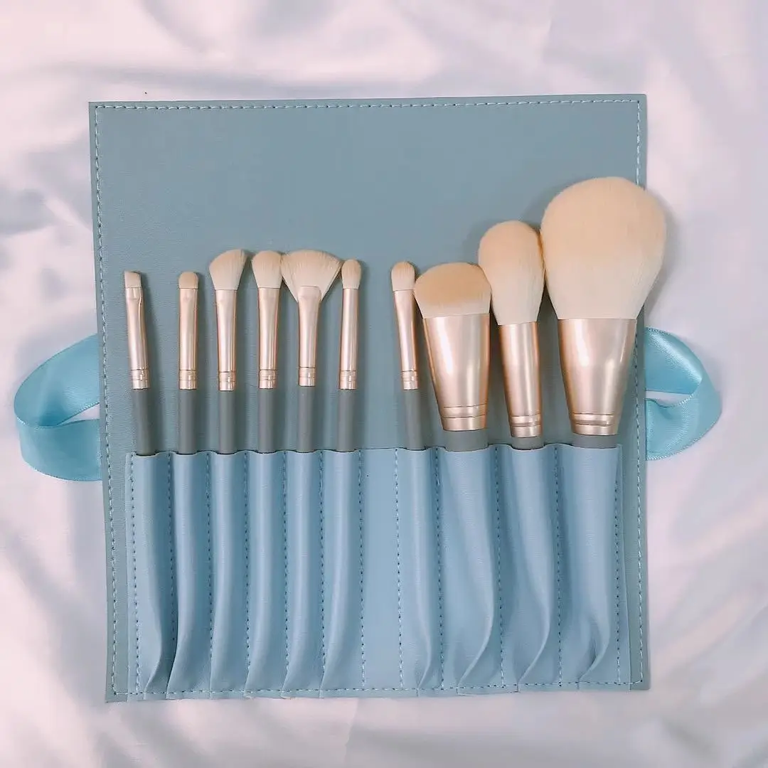 10-Piece Makeup Brush Set for Blush, Concealer, Eye Shadow & Contour β feature 5