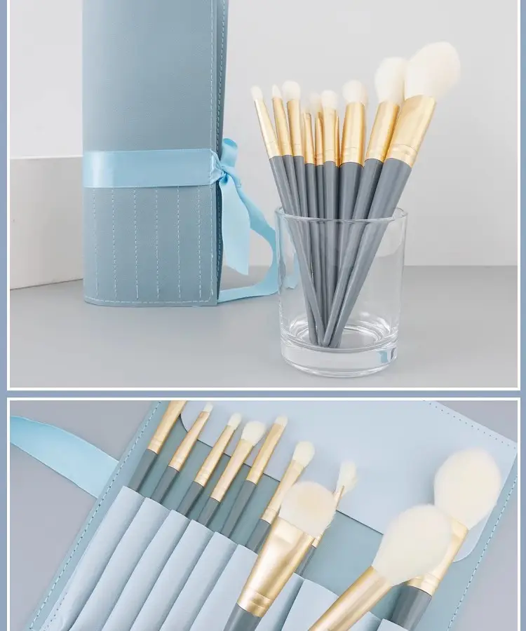 10-Piece Makeup Brush Set for Blush, Concealer, Eye Shadow & Contour β feature 8