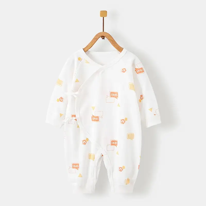 Newborn Cotton Jumpsuit Butterfly Print Class A - Image 2