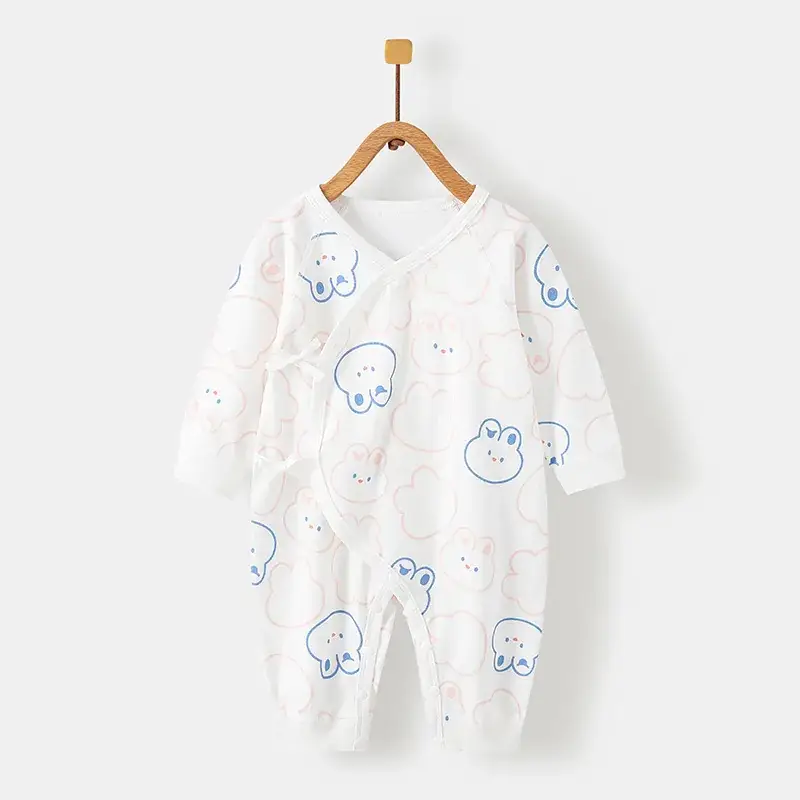 Newborn Cotton Jumpsuit Butterfly Print Class A - Image 3