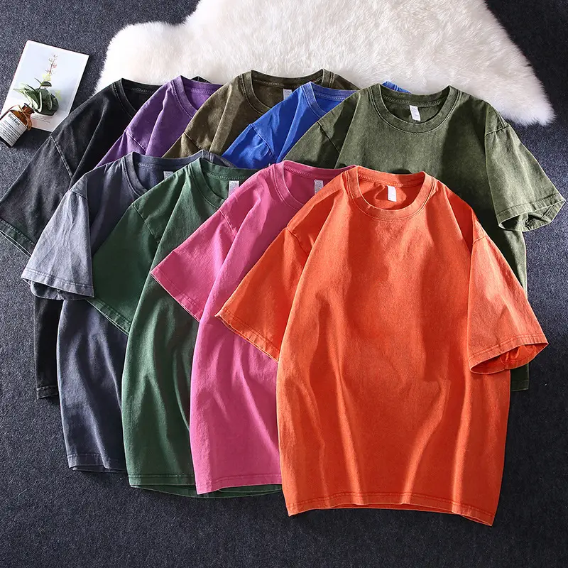 Men Distressed Oversize T-Shirt Multi Color - Image 10
