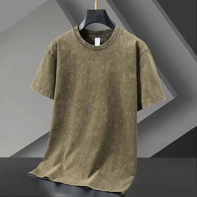 Men Distressed Oversize T-Shirt Multi Color - Image 3