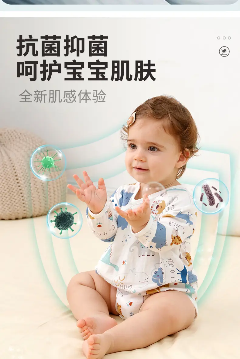 Baby Romper Pure Cotton Newborn Jumpsuit for Boys Girls Thin Korean Style — feature 18