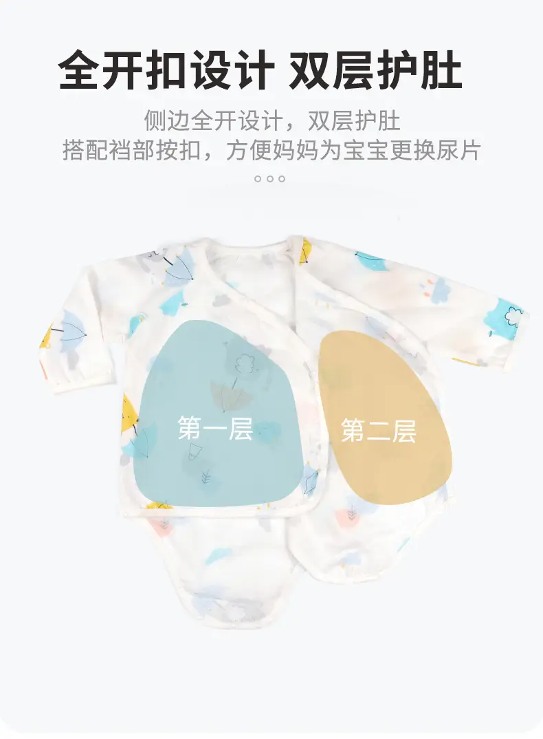 Baby Romper Pure Cotton Newborn Jumpsuit for Boys Girls Thin Korean Style — feature 25