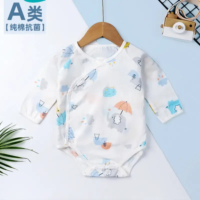 Baby Romper Pure Cotton Newborn Jumpsuit for Boys Girls Thin Korean Style