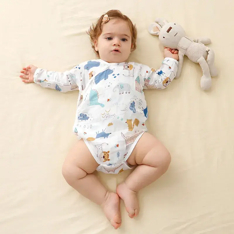 Baby Romper Pure Cotton Newborn Jumpsuit for Boys Girls Thin Korean Style