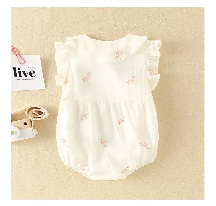 Baby Girl Jumpsuit Cream Princess Full Moon Harem Summer — feature 51