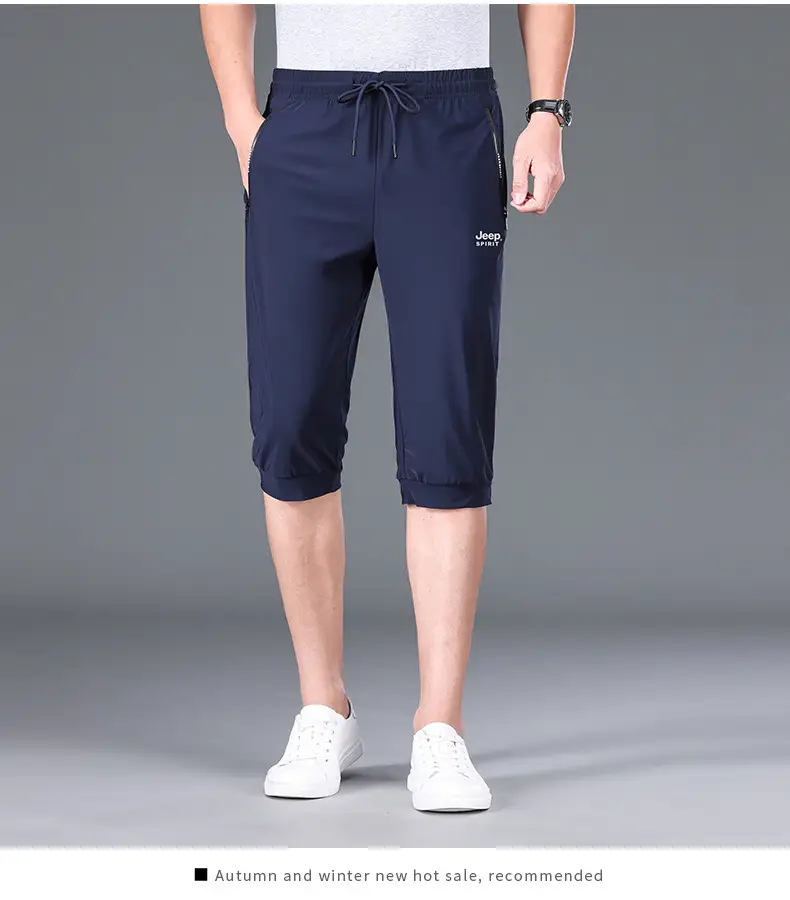 JEEP SPIRIT Men Navy Cropped Shorts 7272 — feature 11