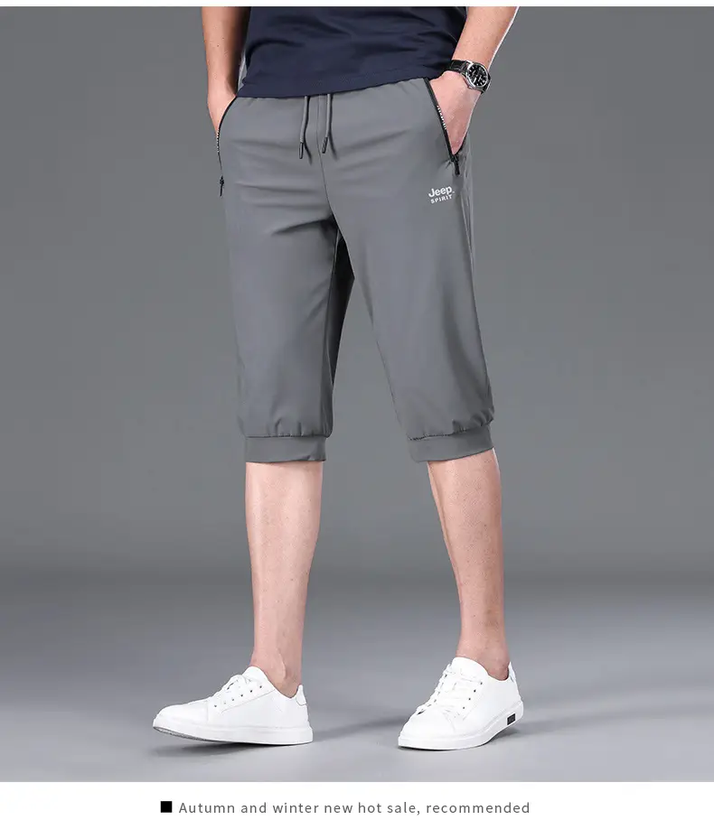 JEEP SPIRIT Men Navy Cropped Shorts 7272 — feature 13