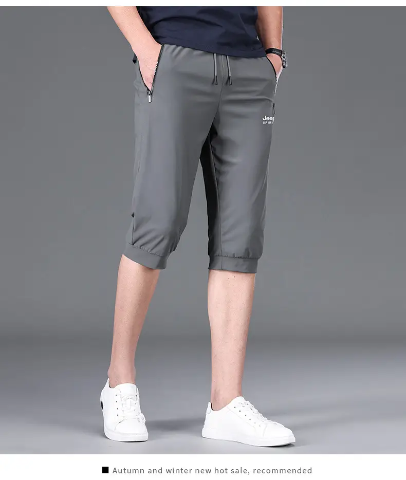 JEEP SPIRIT Men Navy Cropped Shorts 7272 — feature 15