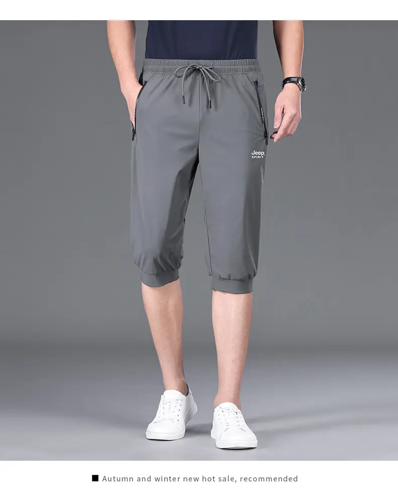 JEEP SPIRIT Men Navy Cropped Shorts 7272 — feature 16