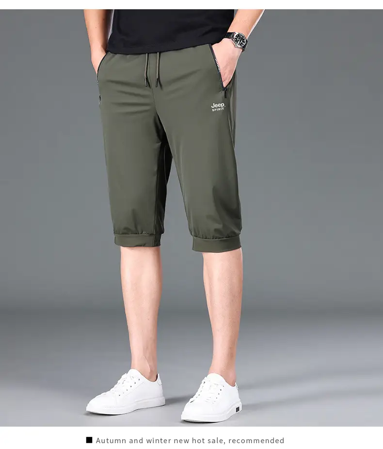 JEEP SPIRIT Men Navy Cropped Shorts 7272 — feature 17