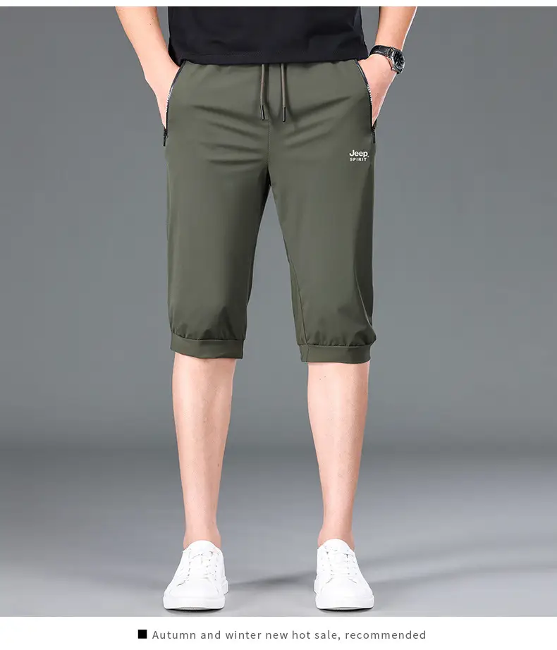 JEEP SPIRIT Men Navy Cropped Shorts 7272 — feature 18