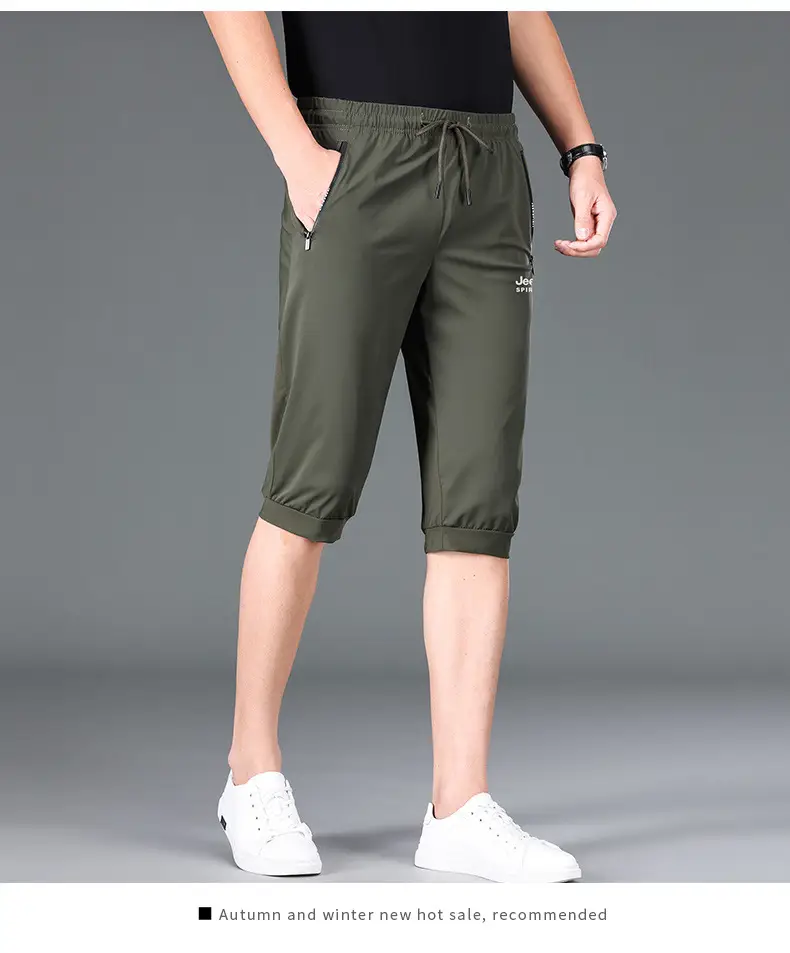 JEEP SPIRIT Men Navy Cropped Shorts 7272 — feature 19