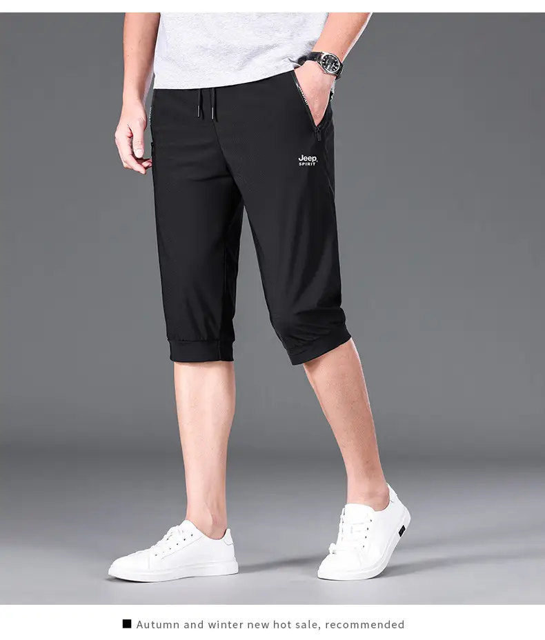 JEEP SPIRIT Men Navy Cropped Shorts 7272 — feature 20