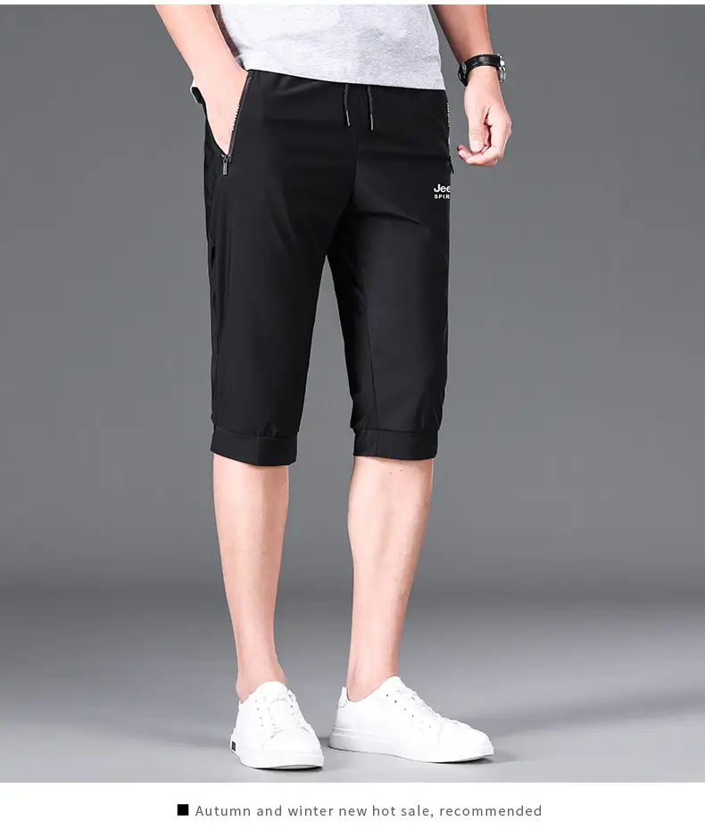 JEEP SPIRIT Men Navy Cropped Shorts 7272 — feature 22